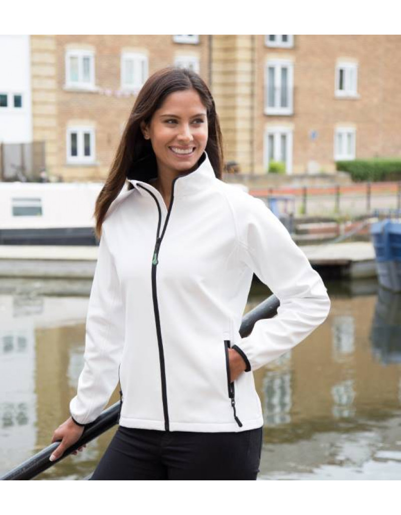 Jachetă softshell cu 2 straturi pentru femei, imprimabilă